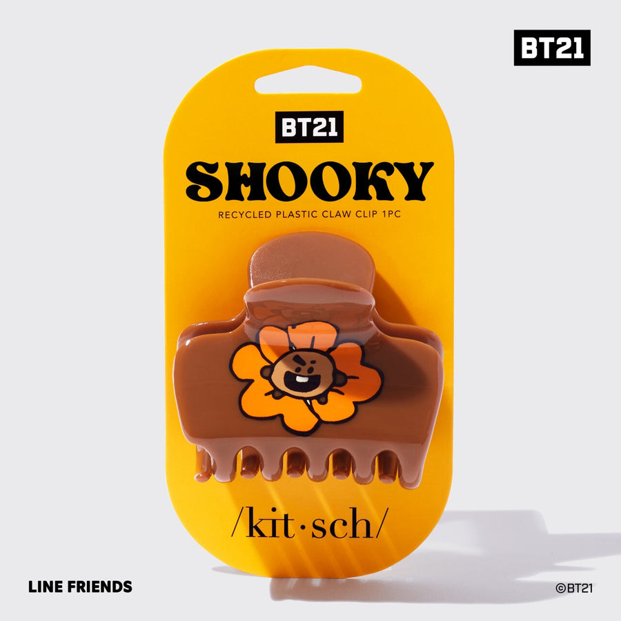 BT21 meets Kitsch Recycled Plastic Puffy Claw Clip 1pc - SHOOKY Claw Clip KITSCH 