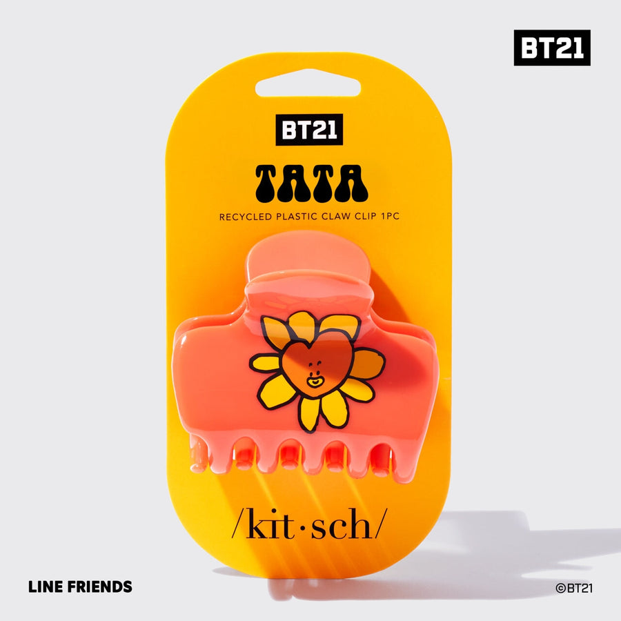 BT21 meets Kitsch Recycled Plastic Puffy Claw Clip 1pc - TATA Claw Clip KITSCH 