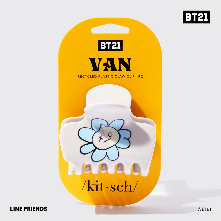 BT21 meets Kitsch Recycled Plastic Puffy Claw Clip 1pc - VAN Claw Clip KITSCH 