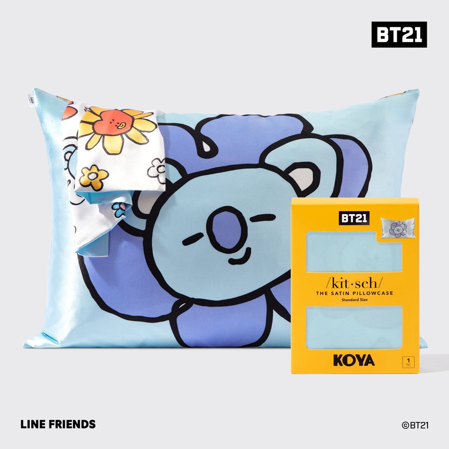 BT21 meets Kitsch Satin Pillowcase - KOYA Pillowcases KITSCH 