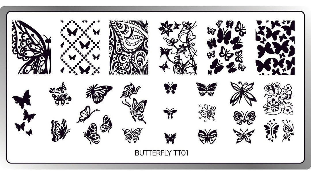 Butterfly Stamping Plate STAMPING Twinkled T 