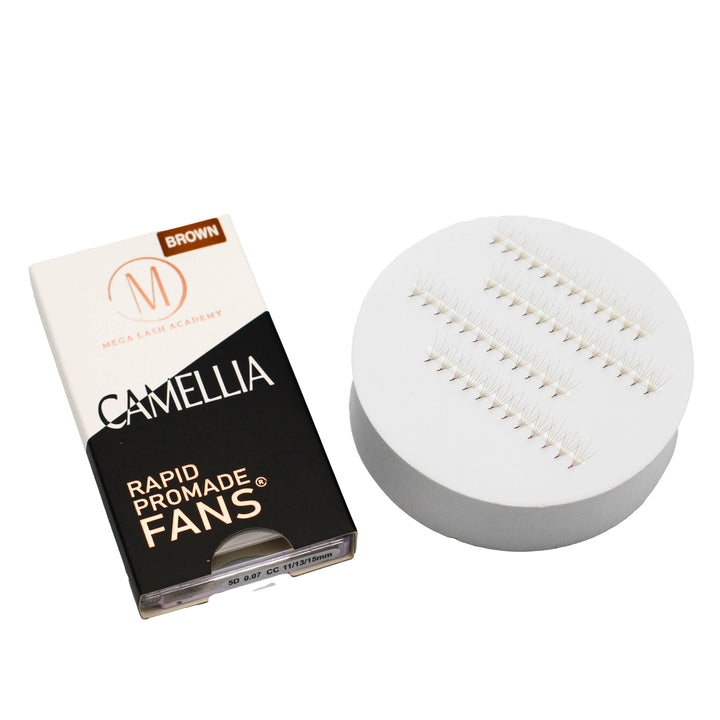 Camellia 5D Rapid Promade Fans® - Brown