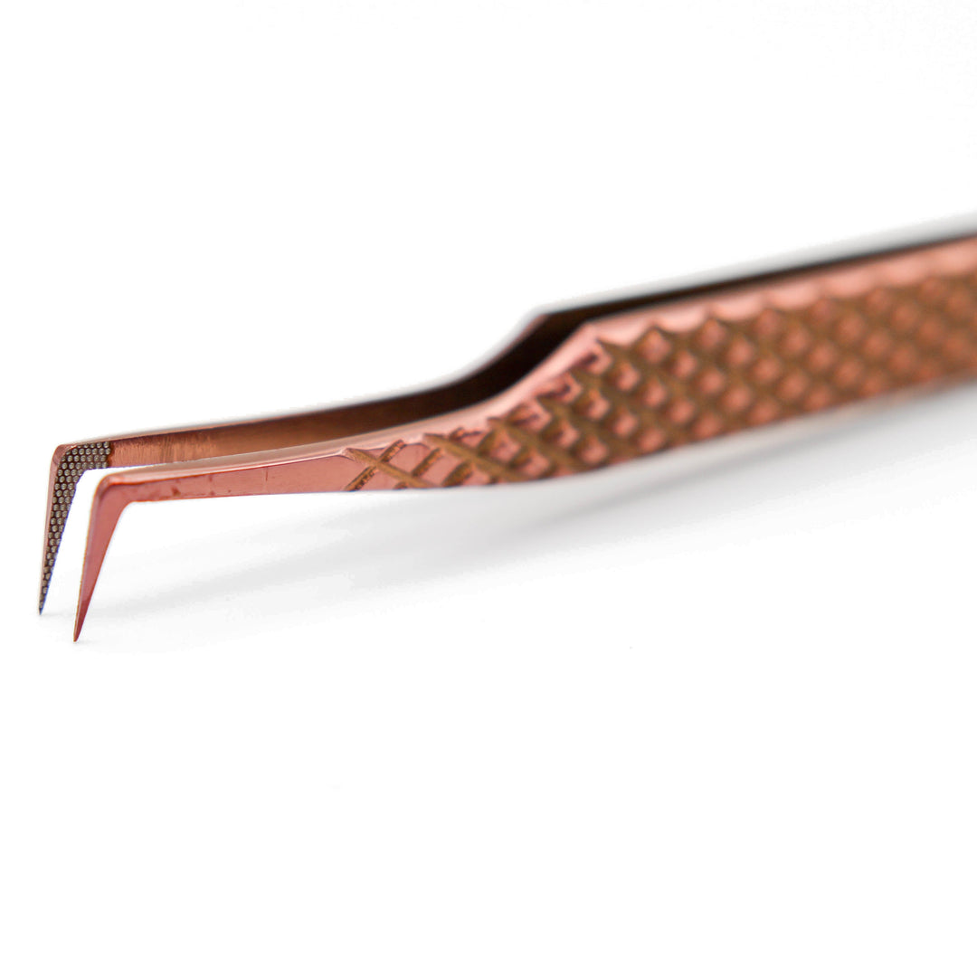 Copper Fiber - MF9 - Fiber Long Boot Volume Tweezers Tweezers Mega Lash Academy 