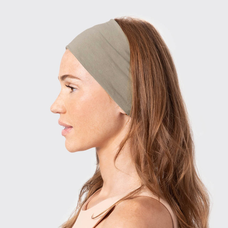 Cotton Adjustable Headband 2pc - Eucalyptus Headband KITSCH 