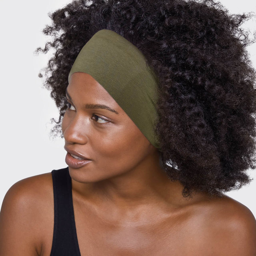 Cotton Adjustable Headband 2pc - Moss Headband KITSCH 