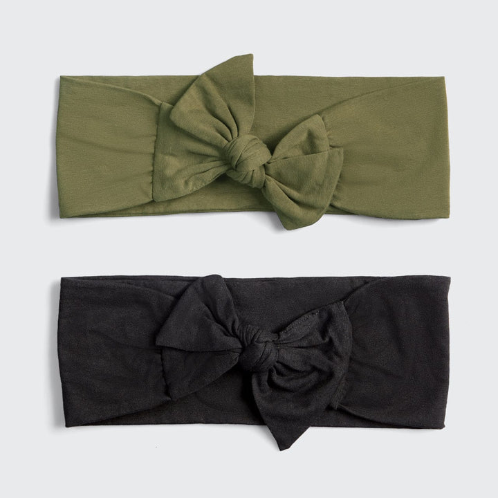 Cotton Adjustable Headband 2pc - Moss Headband KITSCH 