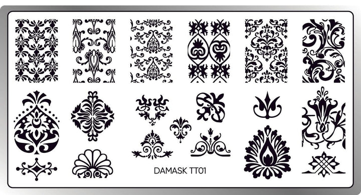 Damask 01 Stamping Plate STAMPING Twinkled T 