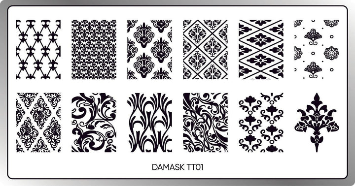 Damask 02 Stamping Plate STAMPING Twinkled T 