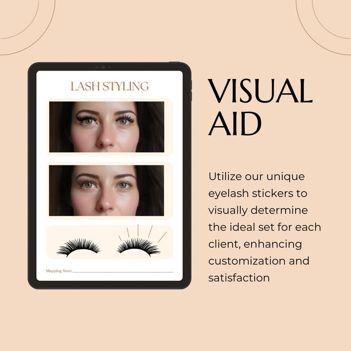 Digital Try-on Lash Designs - Wispy ebook Mega Lash Academy 