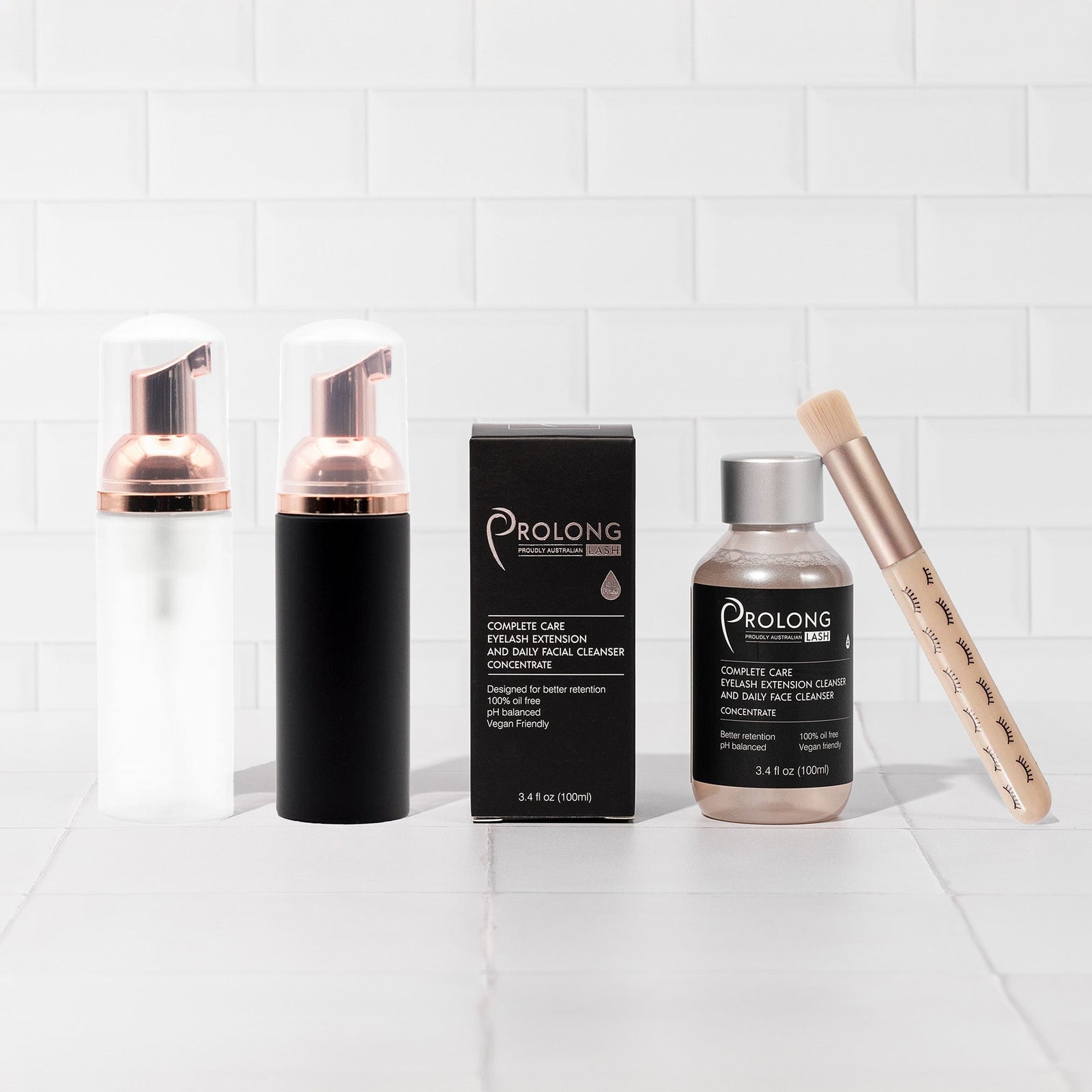 DIY Lash Shampoo Kit with Prolong Facial Cleansers Mega Lash Academy 