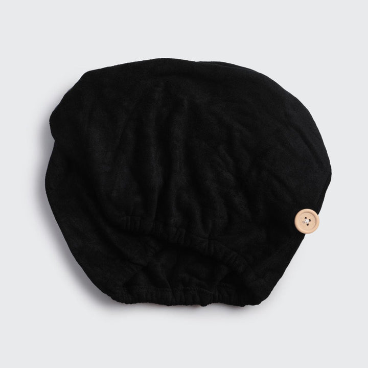 Eco-Friendly Hair Towel - Black Hair Towels KITSCH 