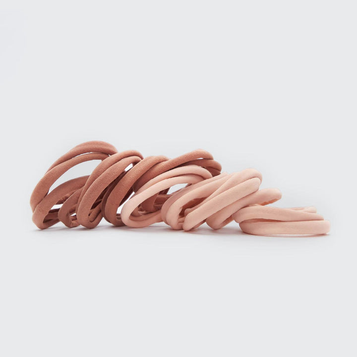 Elastic Hair Ties 20 Pack - Blush Hair Ties KITSCH 