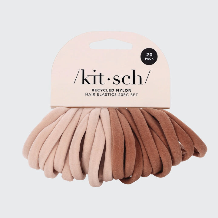 Elastic Hair Ties 20 Pack - Blush Hair Ties KITSCH 