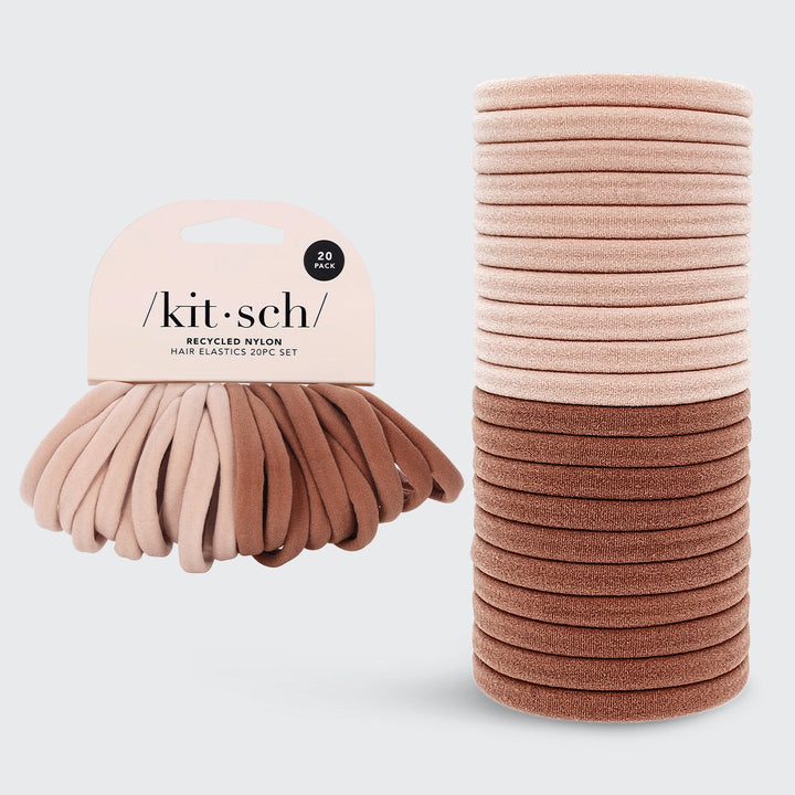 Elastic Hair Ties 20 Pack - Blush Hair Ties KITSCH 