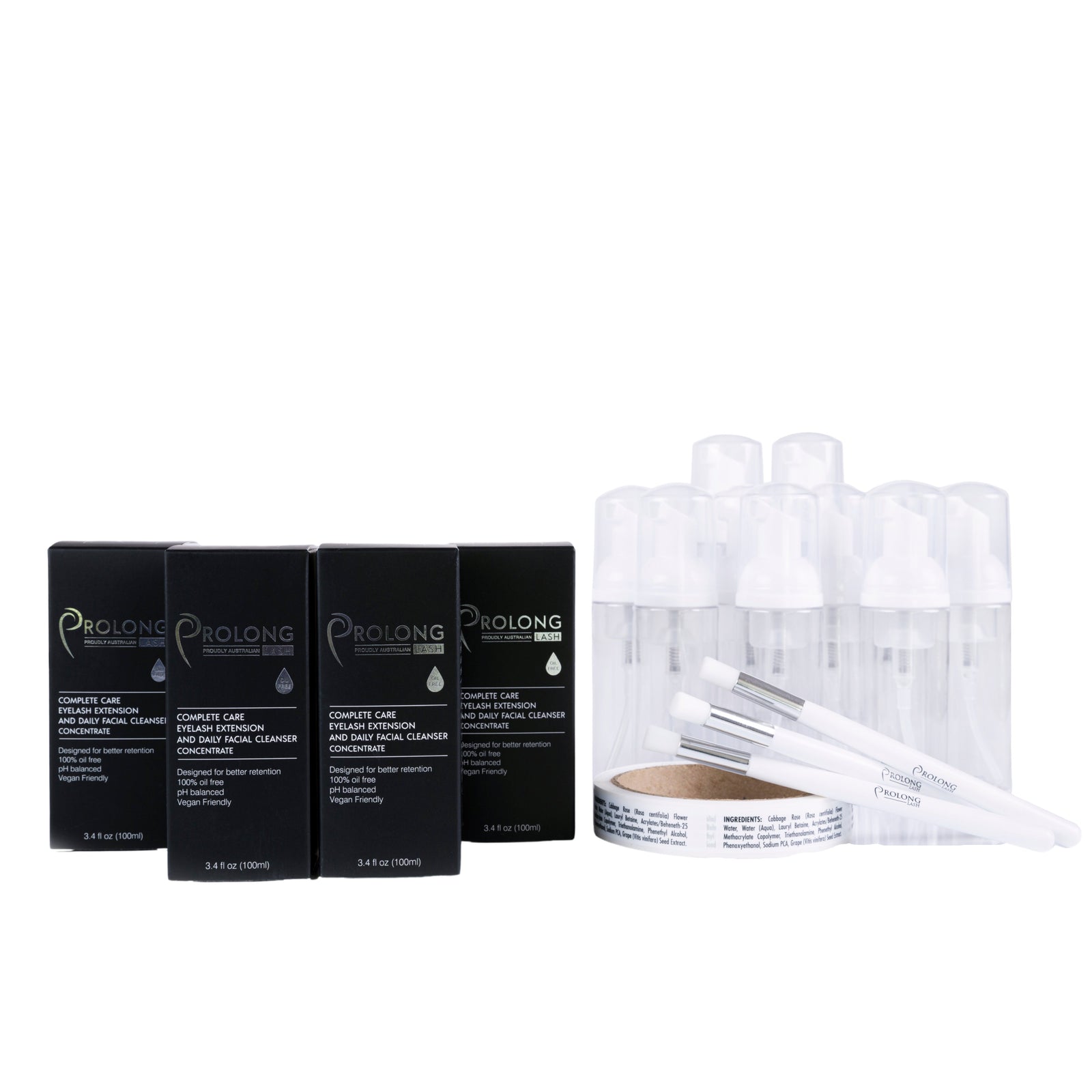 Eyelash Extension Cleanser Concentrate - 100ml Starter Pack Prolong Lash US 