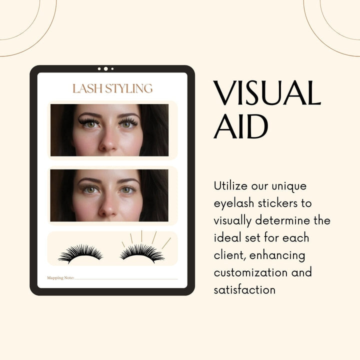 Eyelash Extension Consultation Book with Lash Designs ebook Mega Lash Academy 