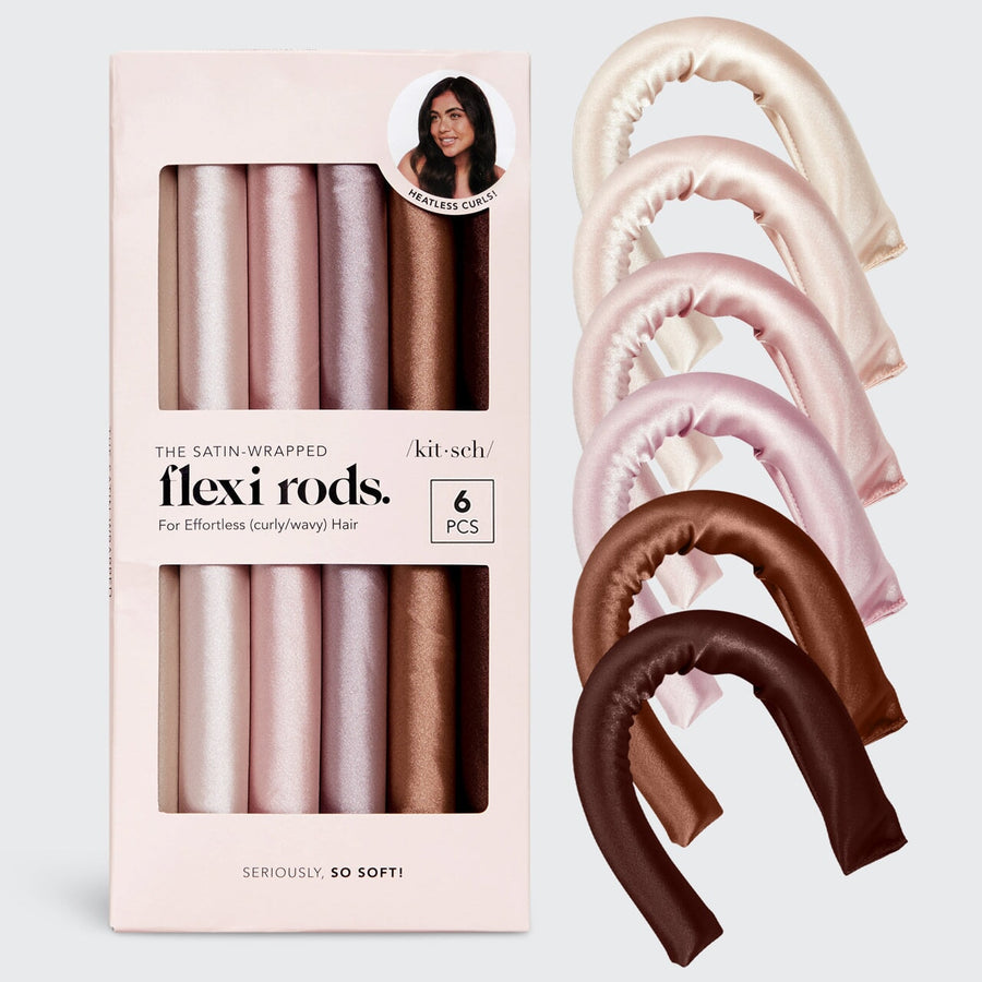 Flexi Rods Satin - 6 Pack Heatless Hair KITSCH 