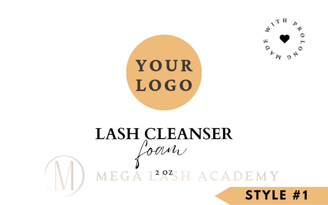 Foam Pump Bottles with Your Logo Wash Bottles Mega Lash Academy 