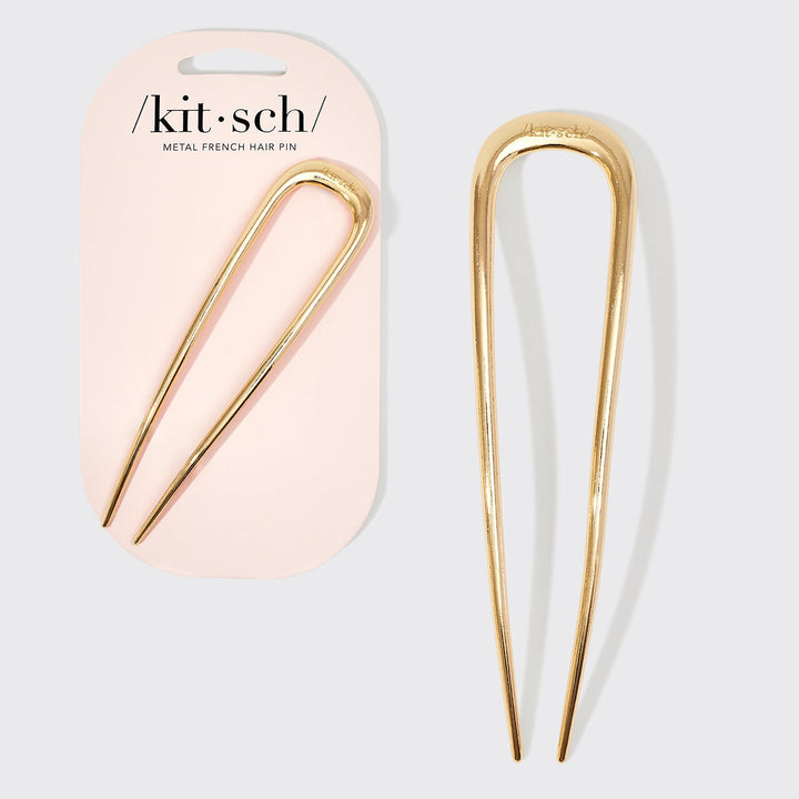 French Hair Pin - Gold KITSCH 