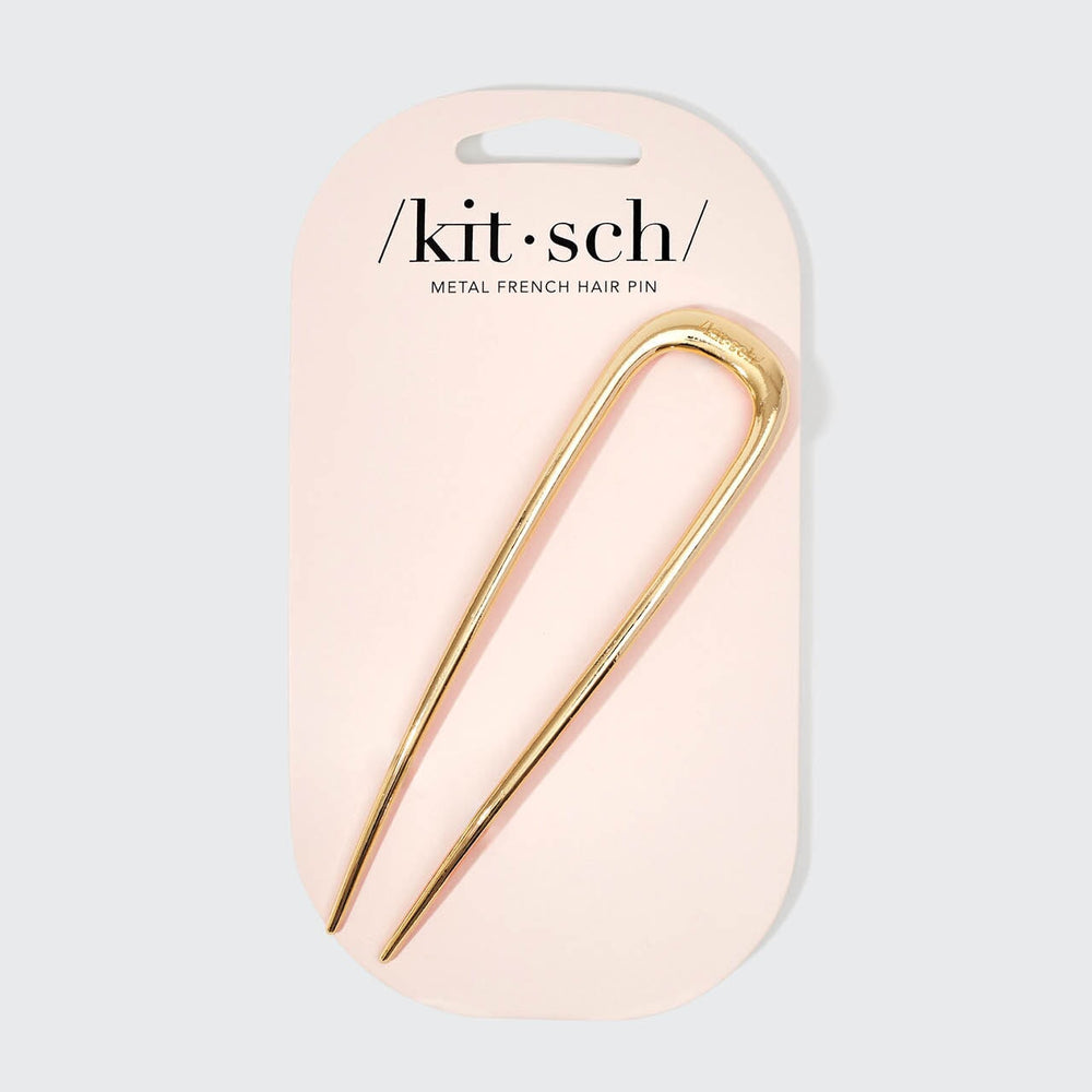 French Hair Pin - Gold KITSCH 