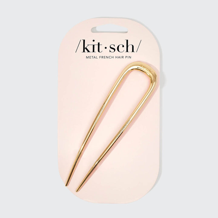 French Hair Pin - Gold KITSCH 