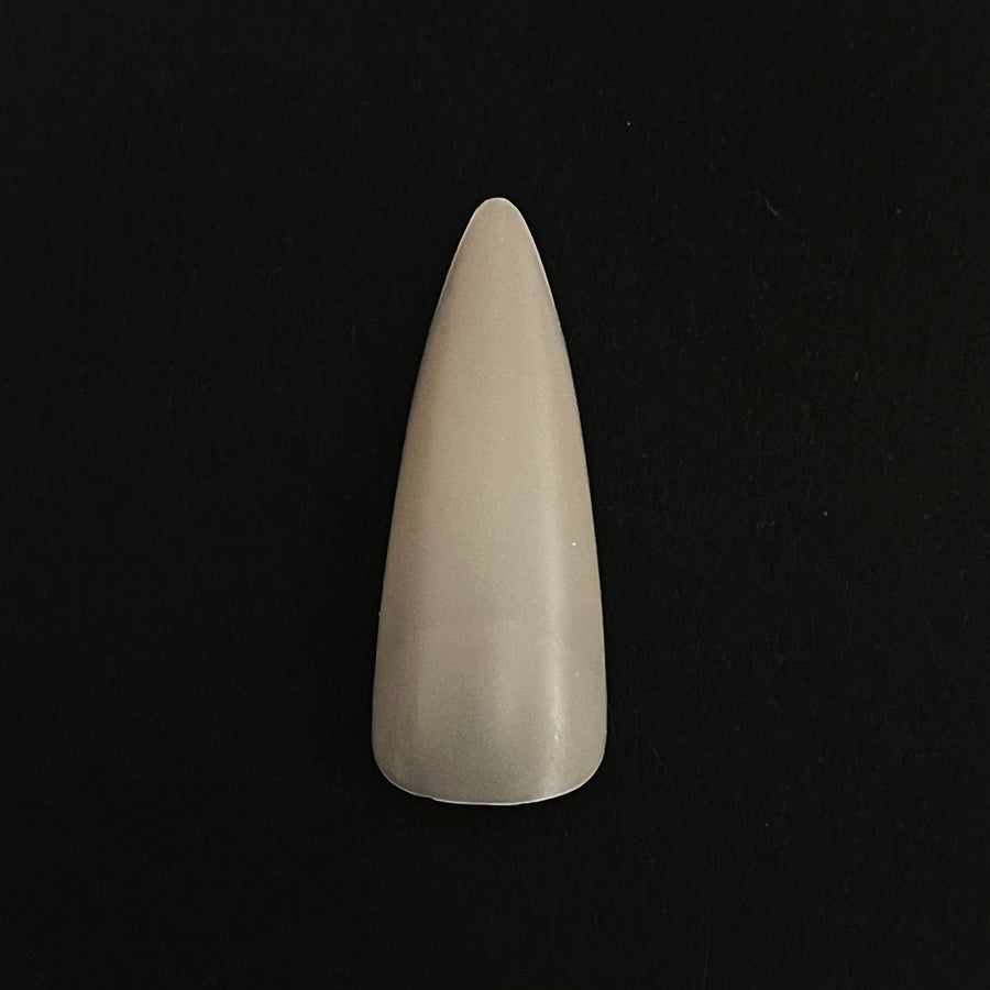 Gel Extension Tips - Stiletto ♥︎ Cream ♥︎ Long False Nails Twinkled T 