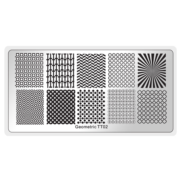 Geometric 2 Stamping Plate STAMPING Twinkled T 