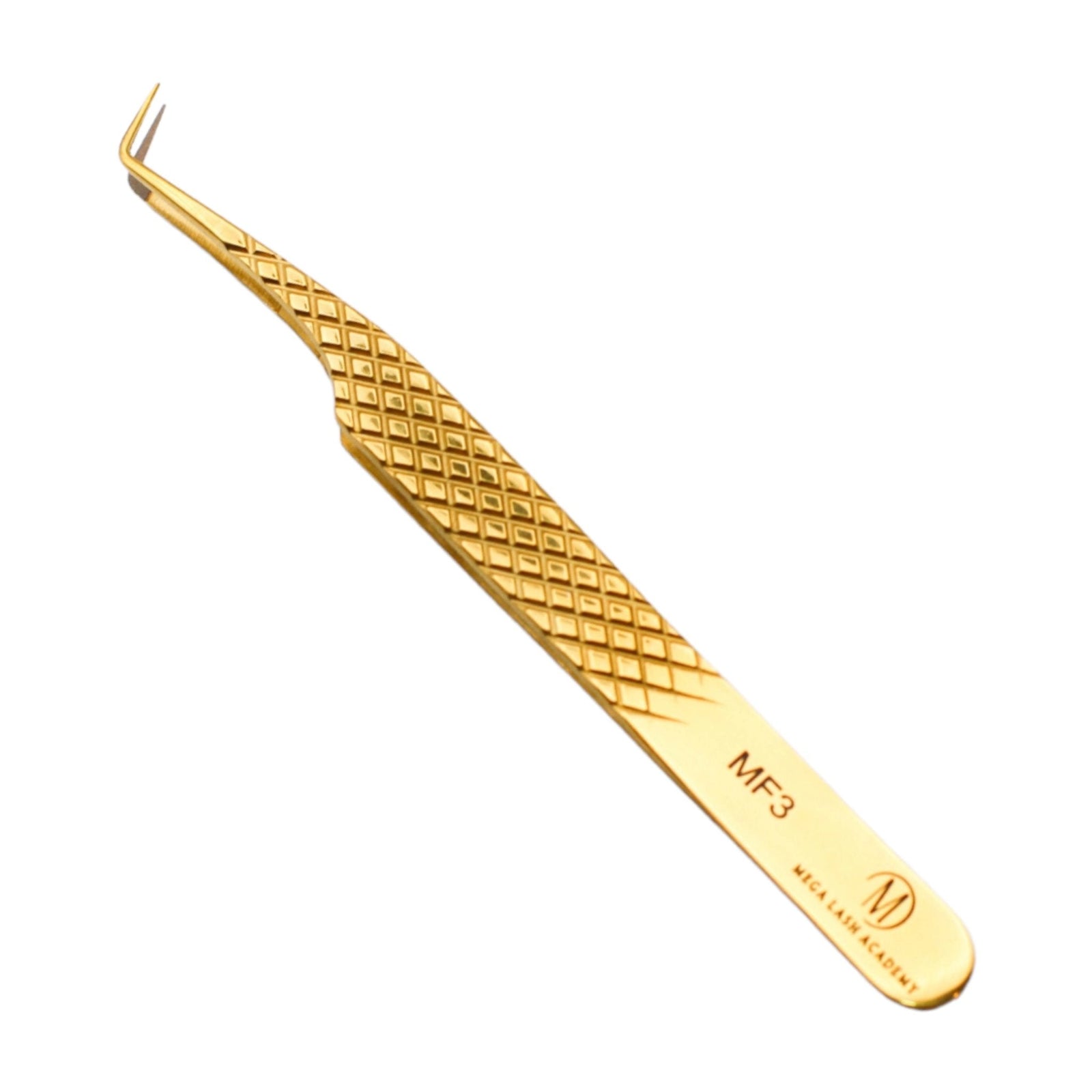 Gold Micro Fiber - MF3 - 90 Degree Volume Tweezers Tweezers Mega Lash Academy 