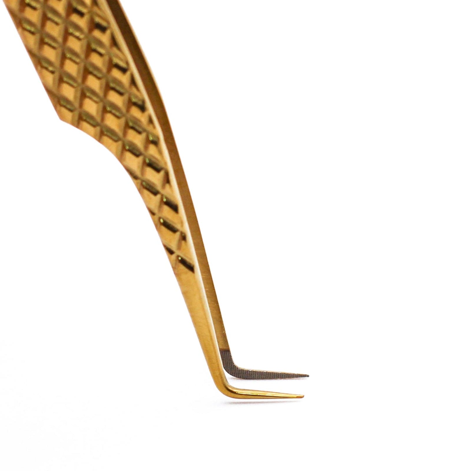 Gold Micro Fiber - MF3 - 90 Degree Volume Tweezers Tweezers Mega Lash Academy 