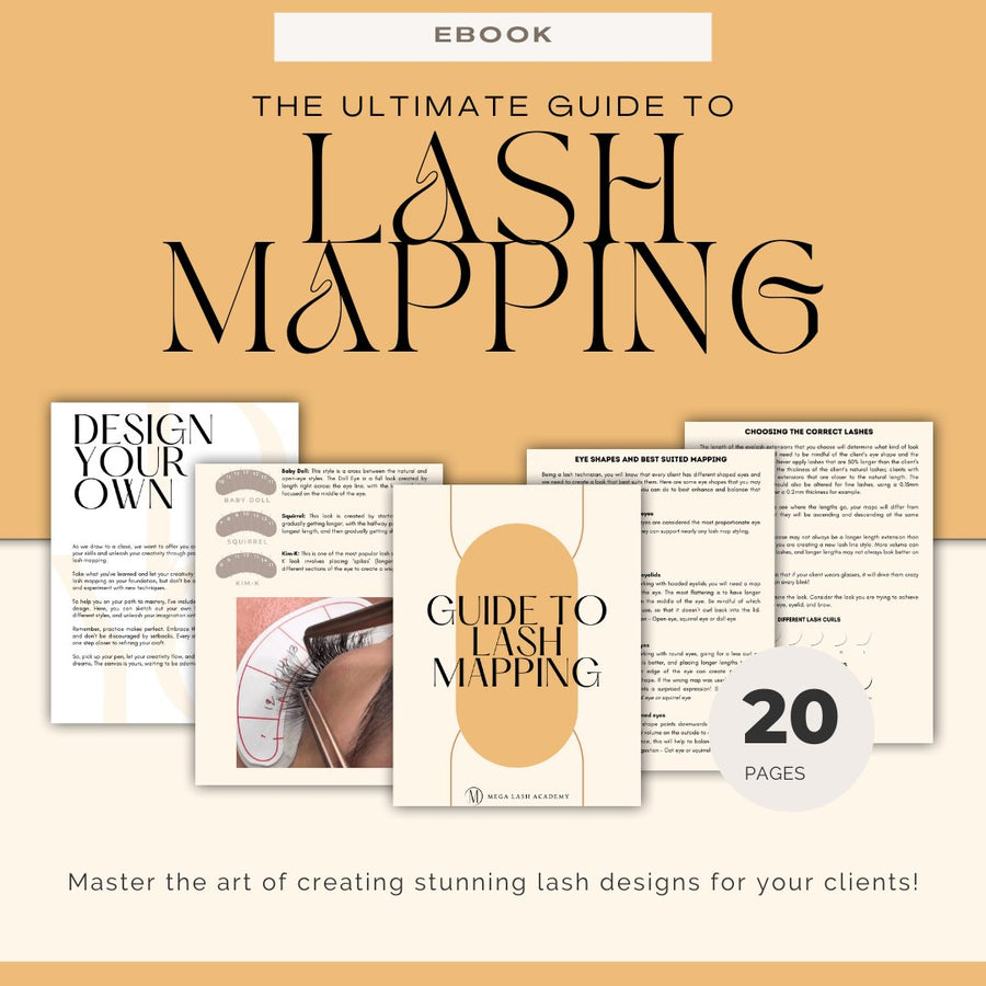Guide to Lash Mapping ebook Mega Lash Academy 