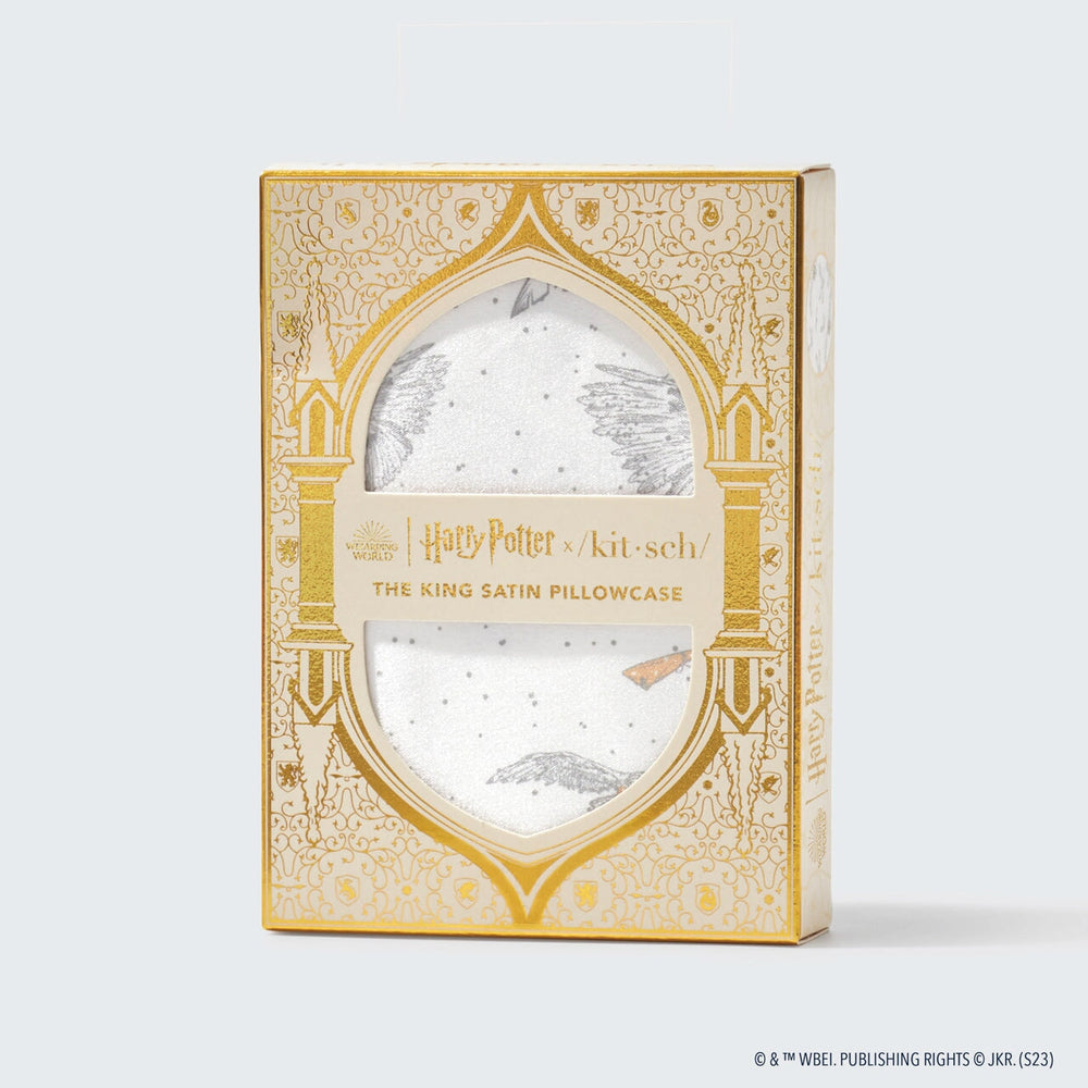 Harry Potter x Kitsch King Satin Pillowcase - Owl Post Pillowcases KITSCH 