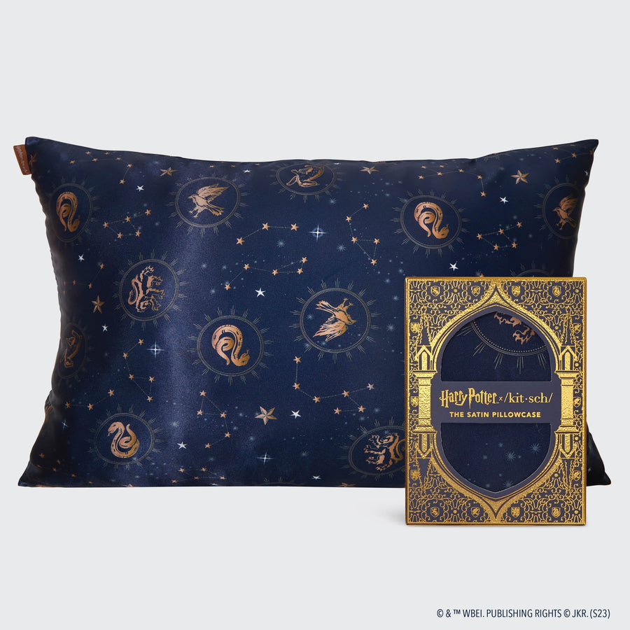 Harry Potter x Kitsch Satin Pillowcase - Midnight at Hogwarts Pillowcases KITSCH 
