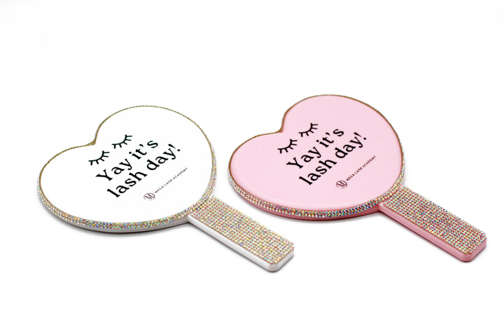 Heart-Shaped Lash Mirror Face Mirrors Mega Lash Academy 