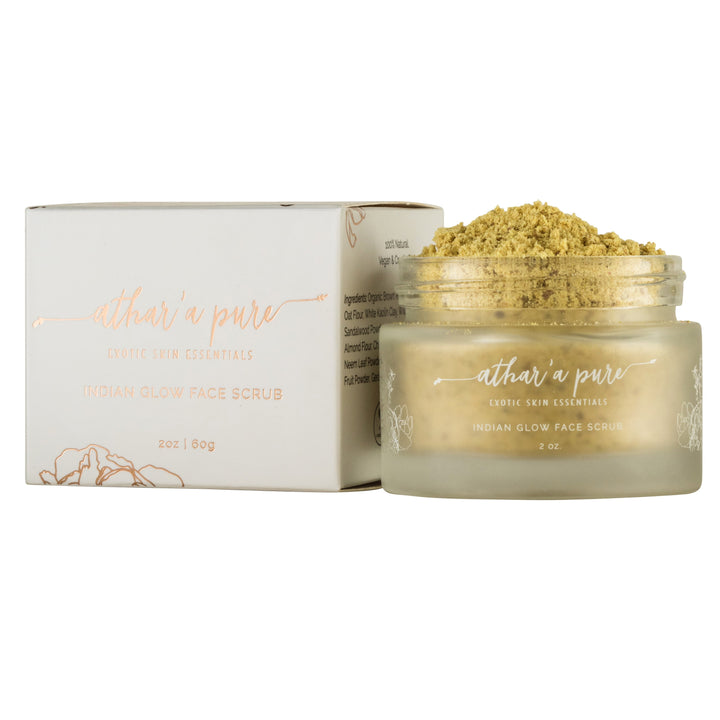 Indian Glow Face Scrub (Vegan, 100% Natural) Face Athar'a Pure 