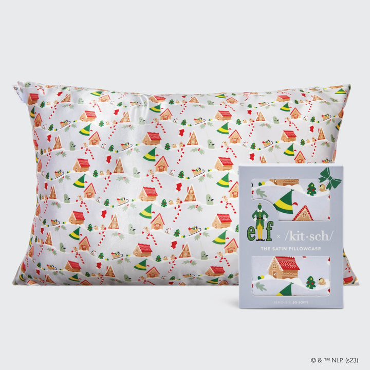 Kitsch x elf Satin Pillowcase - Periwinkle Christmas Pillowcases KITSCH 