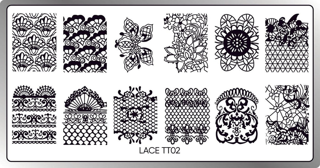 Lace 02 Stamping Plate STAMPING Twinkled T 