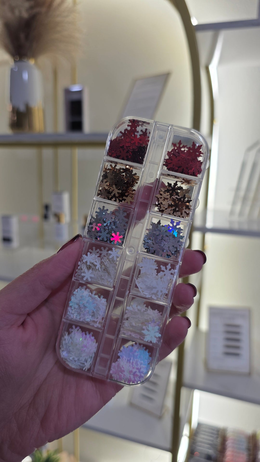 Lash & Nail Decals - Holiday Collection ❄️🎄🌟🎁 False Eyelash Accessories Mega Lash Academy Snowflakes #1 