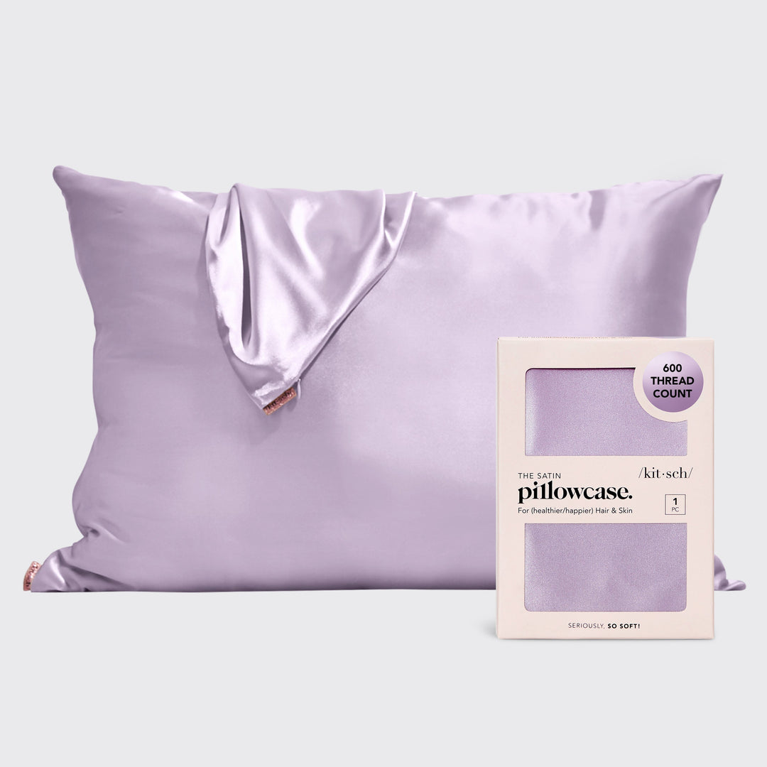 Lavender Satin Pillowcase Pillowcases KITSCH 