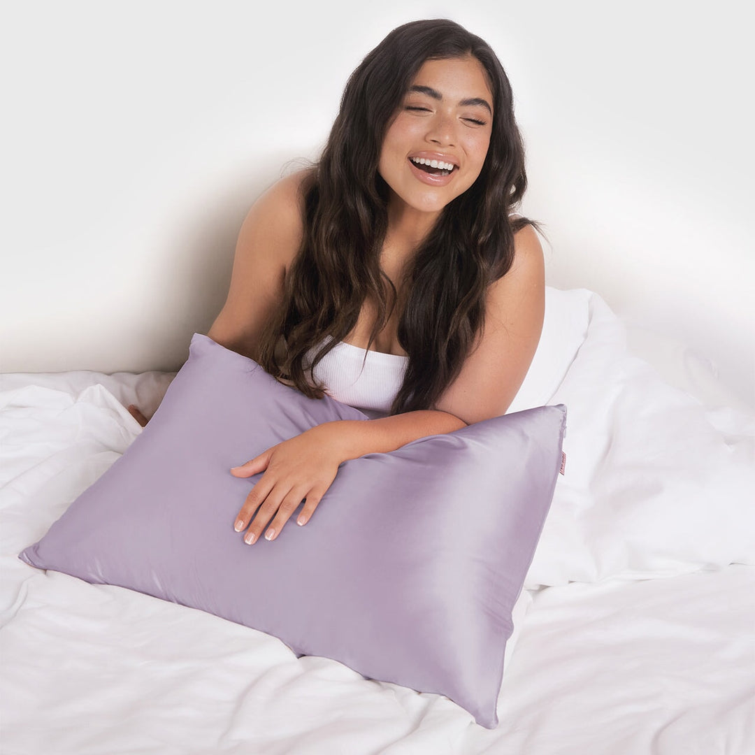 Lavender Satin Pillowcase Pillowcases KITSCH 