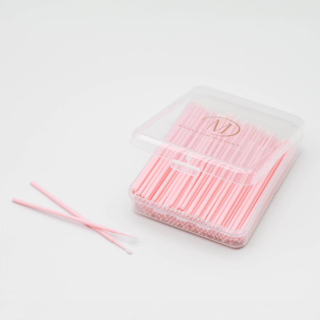 Lint-free Microfiber Swabs Accessories Mega Lash Academy 200 pcs with Storage Box 