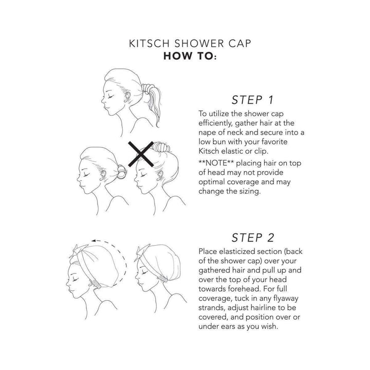 Luxury Shower Cap - Blush Dot Shower Caps KITSCH 