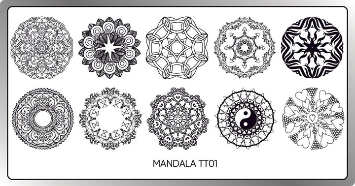 Mandala 01 Stamping Plate STAMPING Twinkled T 