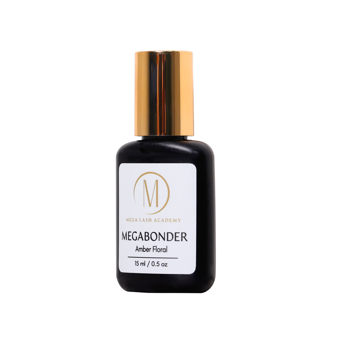 Bottle of Megabonder 2 in 1 Glue Booster Superbonder for Lash Extensions Glue Adhesives from Mega Lash Academy