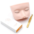 Mini Lash Practice Mannequin with Lash Layers Lash Extensions Practice Tray Mega Lash Academy 