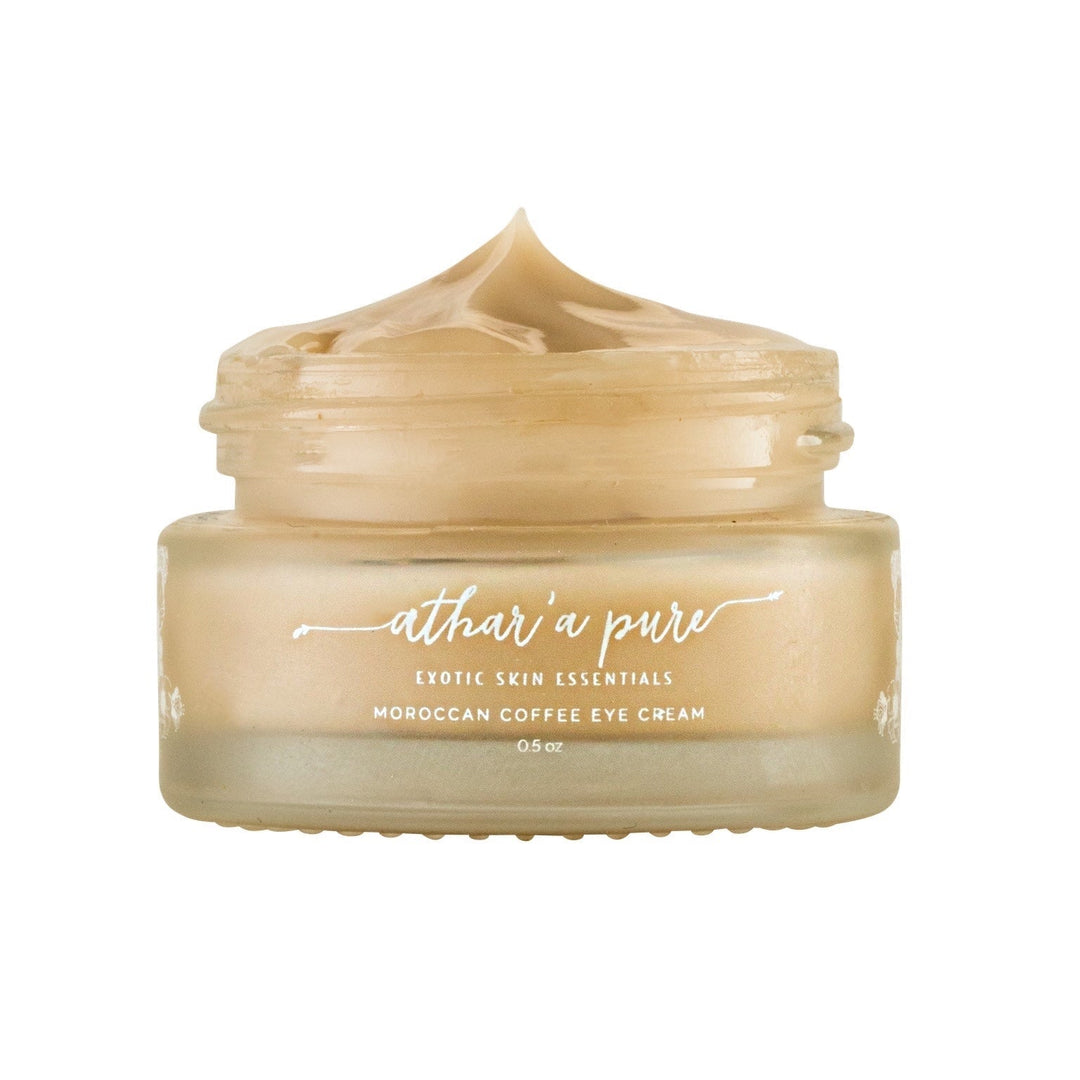 Moroccan Coffee Eye Cream (Vegan, Organic, 100% Natural) Face Athar'a Pure 