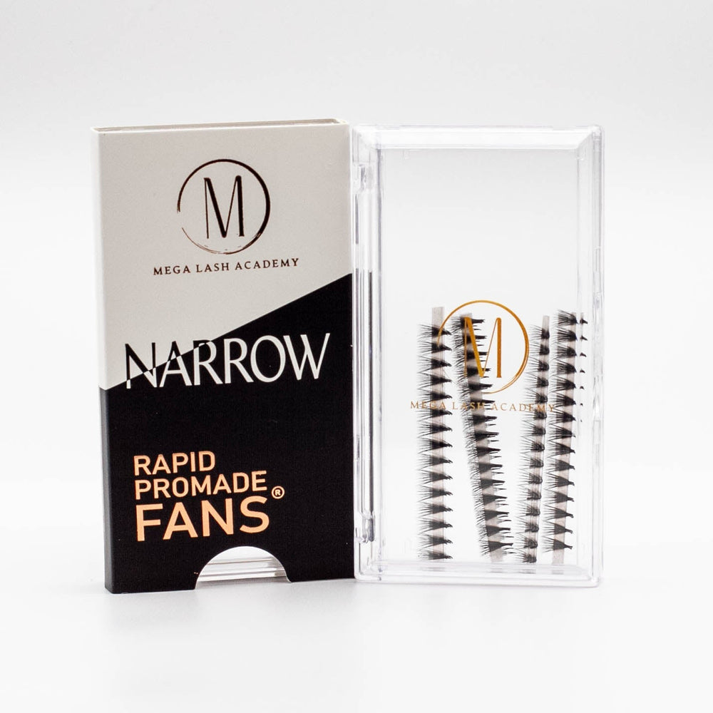 Narrow 14D Rapid Promade Fans® - Single - 500 Fans Promade Fans Mega Lash Academy 