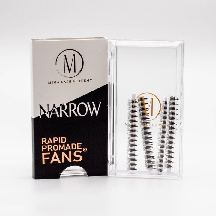 Narrow 6D Rapid Promade Fans® - Single - 500 Fans - Mega Lash Academy