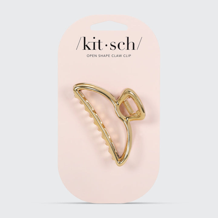 Open Shape Claw Clip - Gold Claw Clip KITSCH 