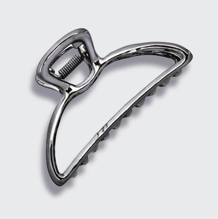 Open Shape Claw Clip - Hematite Claw Clip KITSCH 