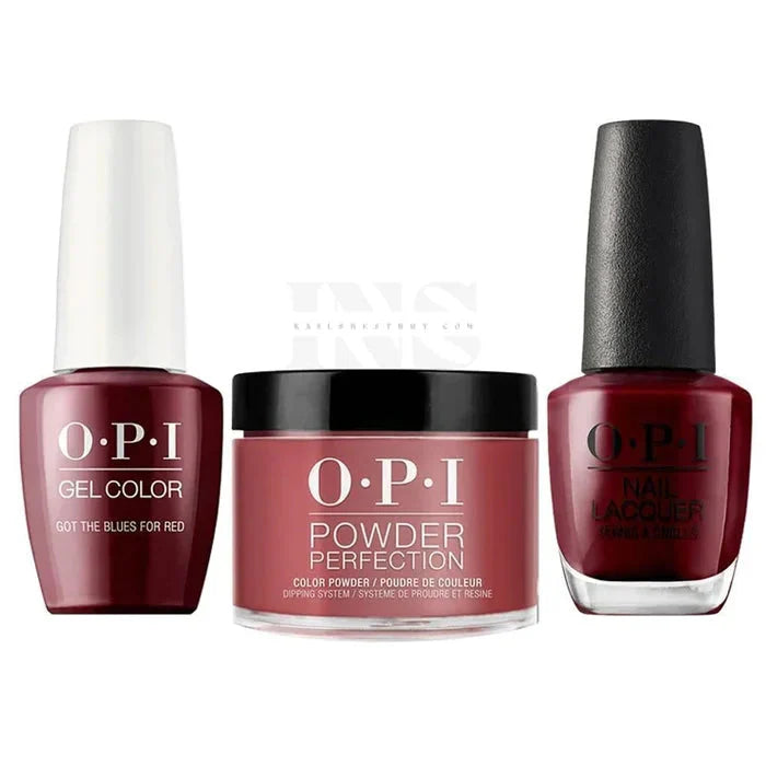 OPI Trio - Got the Blues For Red W52 Nail Trio iNAIL SUPPLY 